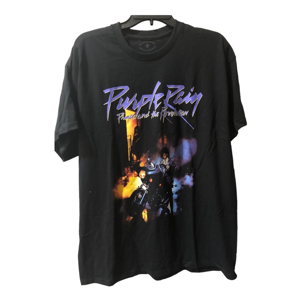 Prince Purple Rain prince and the revolution graphic print black t-shirt size XL